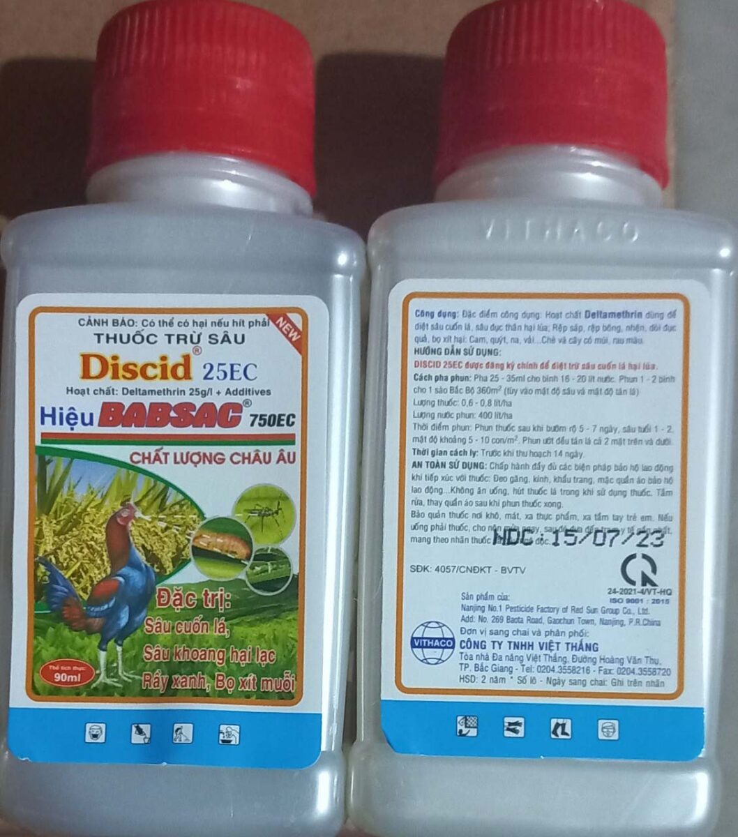 Thuốc trừ sâu DISCID 25EC - Công Ty Cổ Phần Vật Tư Nông Lâm Nghiệp Hà Giang